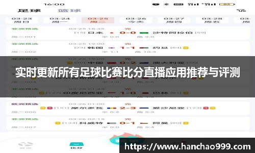实时更新所有足球比赛比分直播应用推荐与评测